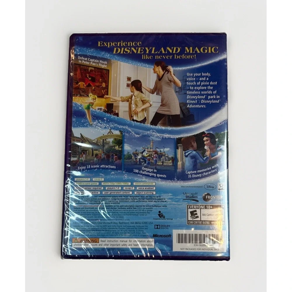 Kinect Disneyland Adventures Microsoft Xbox 360 2011 Brand New Sealed